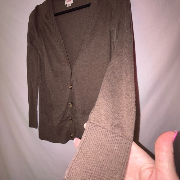 Mossimo Supply Co. Brown Button-Up Cardigan - Picture 2 of 11